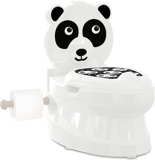 Dětský nočník JAMARA Panda se zvukem splachování a držákem toaletního papíru
