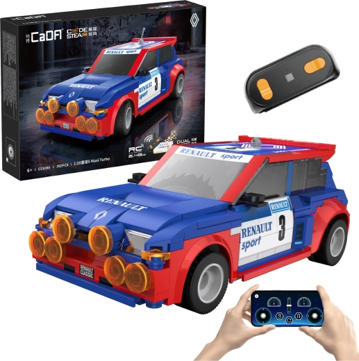 Stavebnice CaDA RC auto RENAULT 5 Maxi Turbo 1:20 (282 dílků)