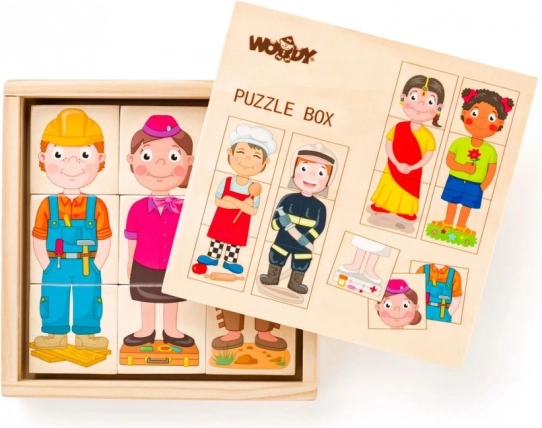 Zawody a lidé z celého světa - skládačka a poznávání