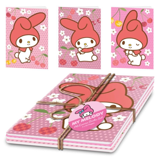 My Melody set sešitů A5 (3 ks)
