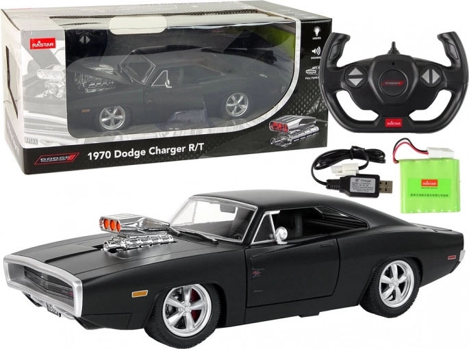 Auto na dálkové ovládání Dodge Charger 1:16 černé