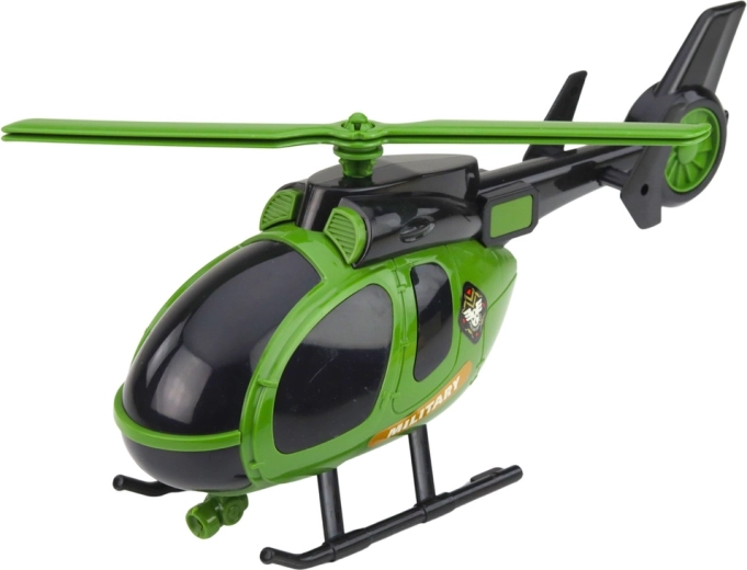 Helikoptéra a sportovní vojenské auto pro různé mise