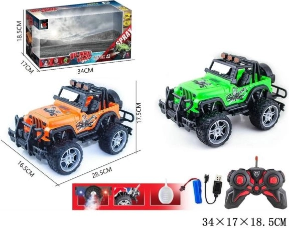 Rádiem ovládaný Jeep s nabíječkou