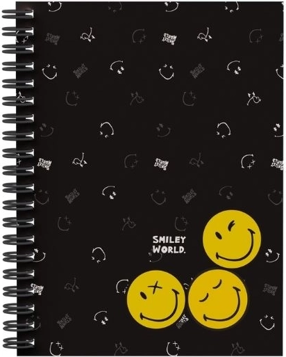 Kroužkový blok A5 s dvojitou spirálou SMILEY WORLD