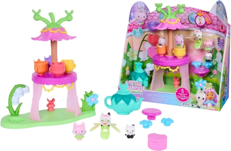 Kouzelná čajová sada Gábinin kouzelný domek Fairylandia s figurkami a doplňky