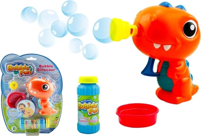Bublifuková pistole dinosaurus oranžová SPARKYS