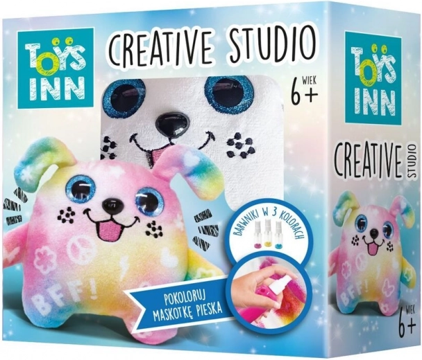 Kreativní sada Spray Dye – plyšový pejsek k vybarvení