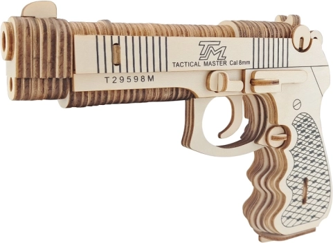Woodcraft dřevěné 3D puzzle pistole M92F