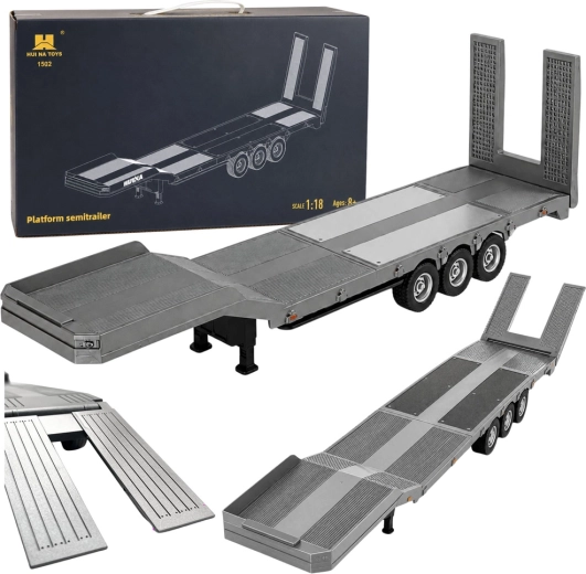 Huina niskopodlažní návěs RC pro Scania 770S 1:18 šedý