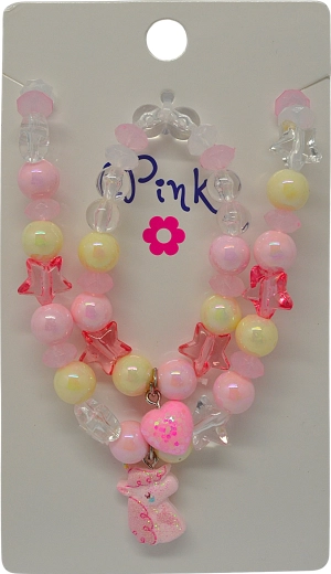 Kreativní set náhrdelníku a náramku – jednorožec