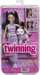 Barbie sladěný styl panenka a pejsek s doplňky