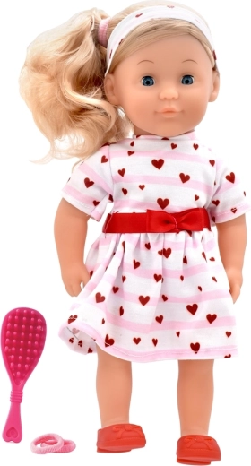 Dolls World panenka Charlotte 36 cm – růžová princezna se srdíčky