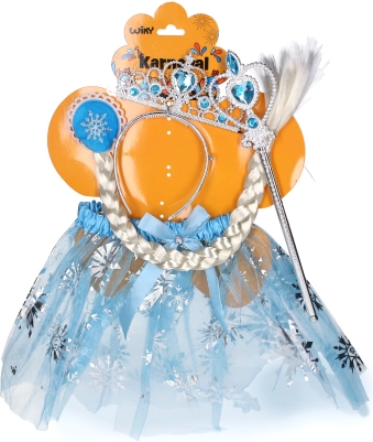 Karnevalový set Princezna světle modrá