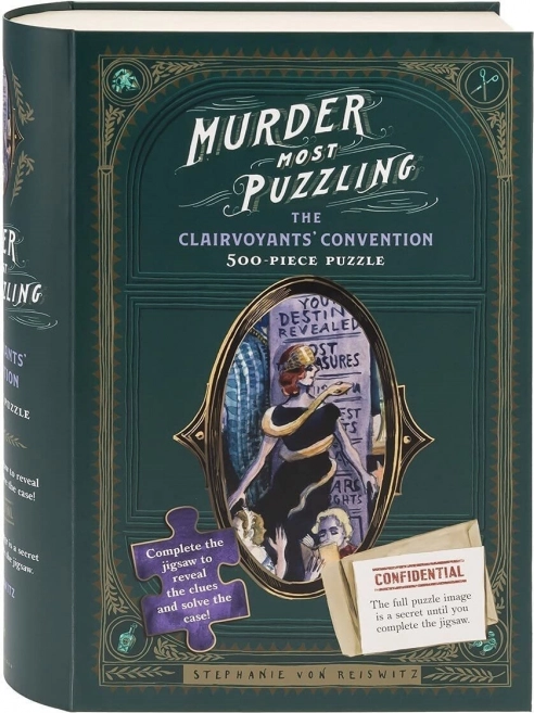 CHRONICLE BOOKS Puzzle s detektivním případem Sjezd jasnovidců 500 dílků
