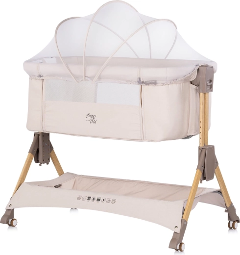 Chipolino přístavná postýlka SleepNFold 2v1 cashmere