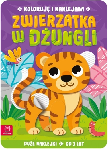 Vybarvuji a nalepuji: Zvířátka v džungli – kreativní knížka s nálepkami