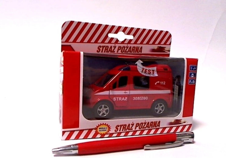 Hasičská dodávka s hlasem 11 cm