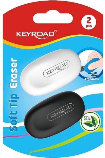 Měkká stěrací pryž KEYROAD, ergonomická, 2 ks