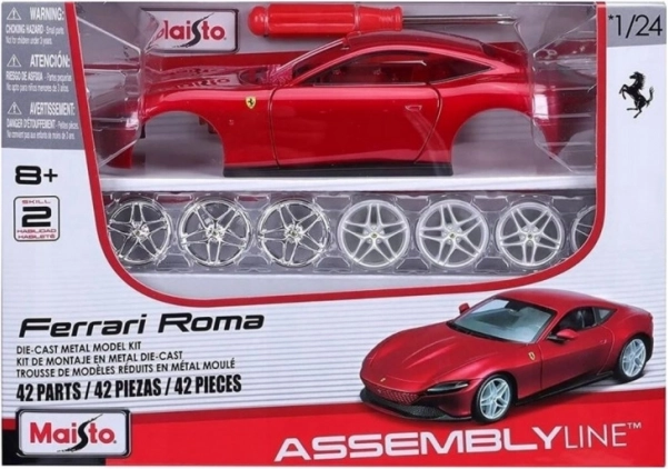 Maisto assembly line Ferrari Roma – stavebnice modelu auta 1:24