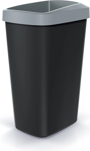 Odpadkový koš Compacta Q Drop 45 l světle šedý