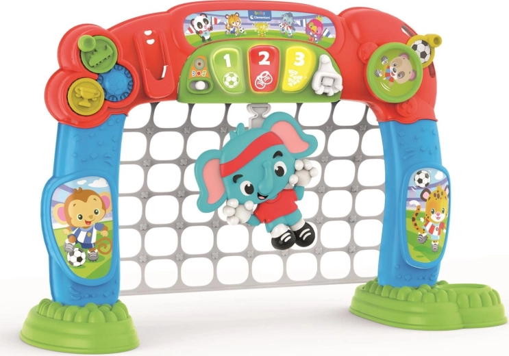 CLEMENTONI BABY Interaktivní fotbalová branka s míčkem, světly a zvuky