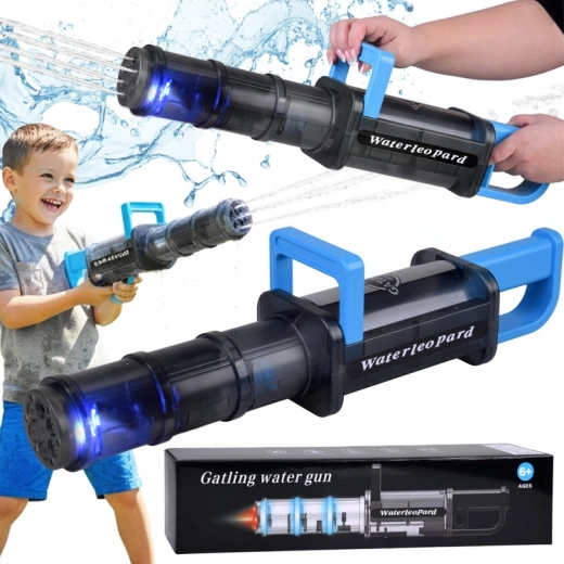 Elektrická vodní pistole s LED osvětlením Waterleopard, automatické čerpání