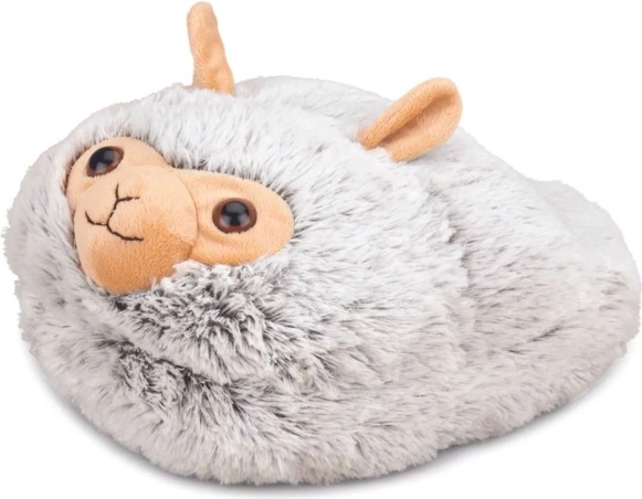Cozy Noxxiez hřejivý plyšový pantofel alpaka