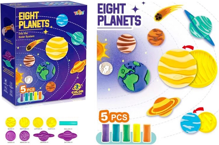 Kreativní plastelína – vesmírná sada