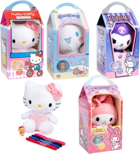 Hello Kitty style a plyšák k vybarvení