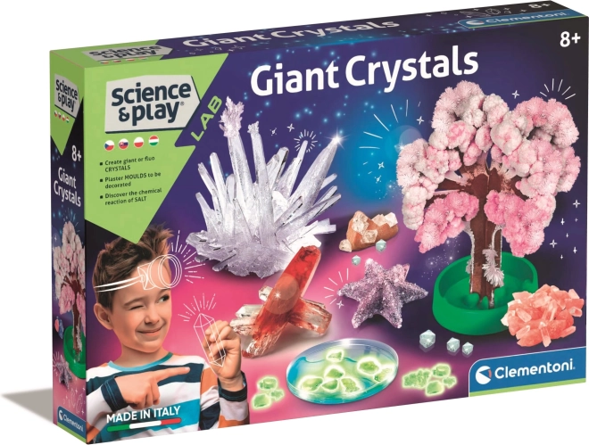 Clementoni Science & Play laboratoř: mega svítící krystaly