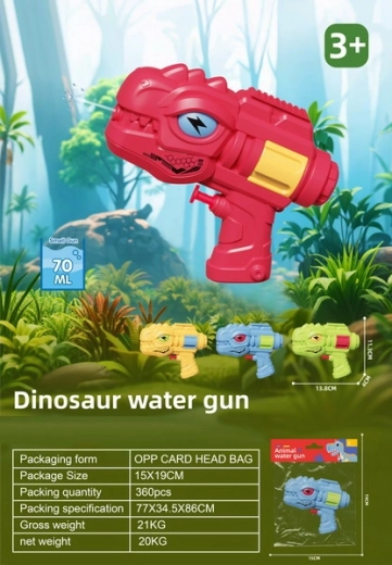 Vodní pistole dinosaurus 14 cm