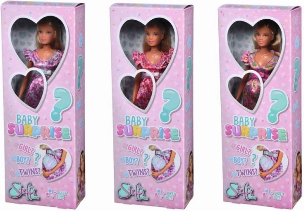 panenka steffi love baby surprise – těhotenská panenka s překvapením