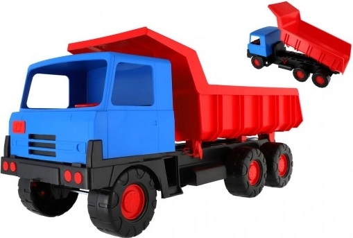 Plastové nákladní auto s vyklápěcí korbou 75 cm – Červená