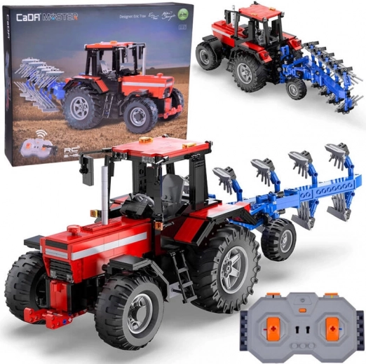 Stavebnice RC traktor s pluhem 1:17, 1675 dílků