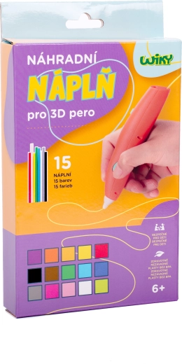 Náhradní náplně do 3D pera WIKY 15x3 m (český obal)