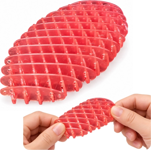 Růžový elastický antistresový fidget 5 cm