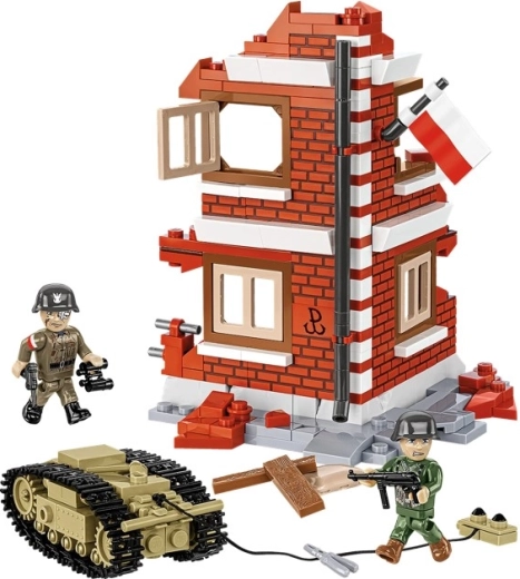 Diorama z Varšavského povstání s novým cihlovým vzorem