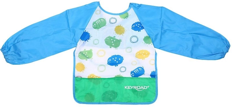 Zástěra na výtvarnou výchovu s rukávy KEYROAD, modrá