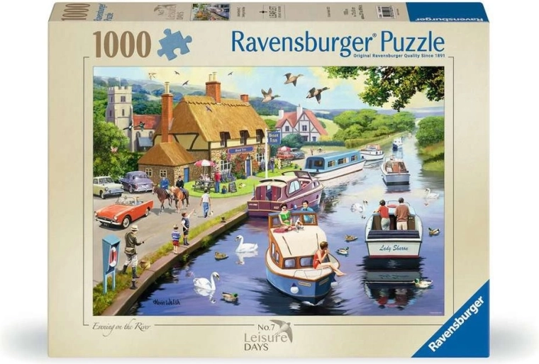 Ravensburger Puzzle Leisure Days č. 7: Večer u řeky, 1000 dílků