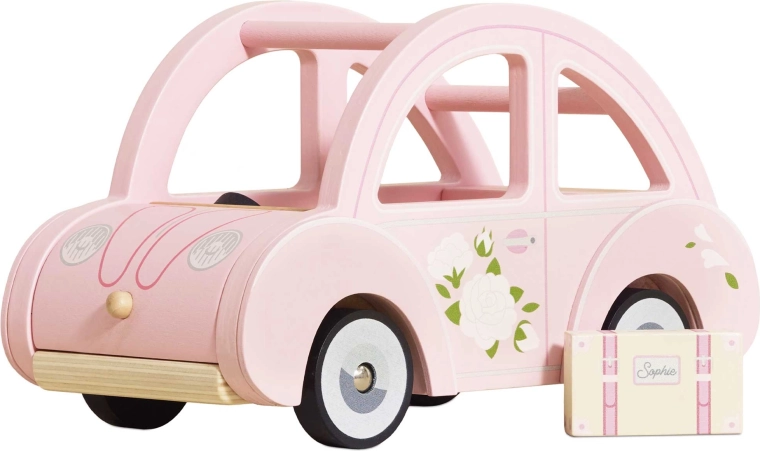 Dřevěné retro autíčko Sophie růžové Le Toy Van
