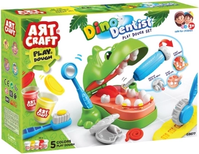 Art Craft sada na modelování dino zubař 280 g