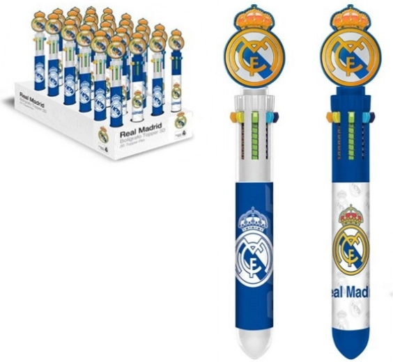 Kuličkové pero REAL MADRID se 6 barvami a 3D topperem