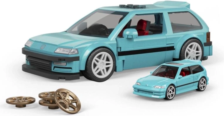 Hot Wheels speed series – custom ’90 honda civic ef stavebnice auta