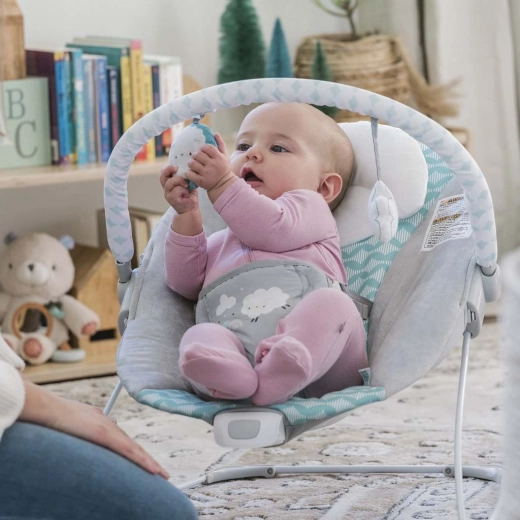 Odnímatelná hrazdička se 2 plyšovými hračkami