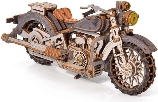 Little Story 3D dřevěná skládačka motocykl Comanche šedá
