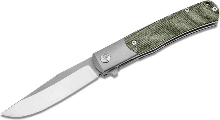 Böker Manufaktur Solingen Trapper TRPPR micarta zavírací kapesní nůž 8,2 cm zelený