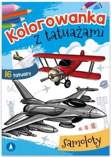 Omalovánky s tetováním – letadla
