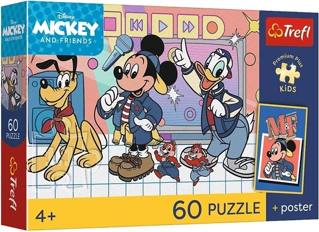 Disney Mickey Mouse mysí parta – puzzle pro děti 60 dílků