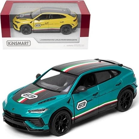 Kovový model Lamborghini Urus Performante v závodním designu