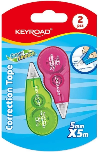 Korekční páska KEYROAD Mini 5 mm × 5 m, 2 ks